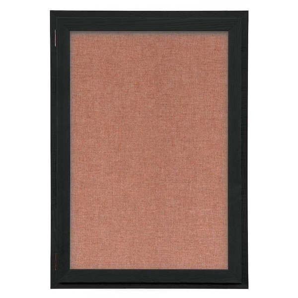 Outdoor Enclosed Combo Board, 72"x36", Black Frame/Burgundy & Amethyst